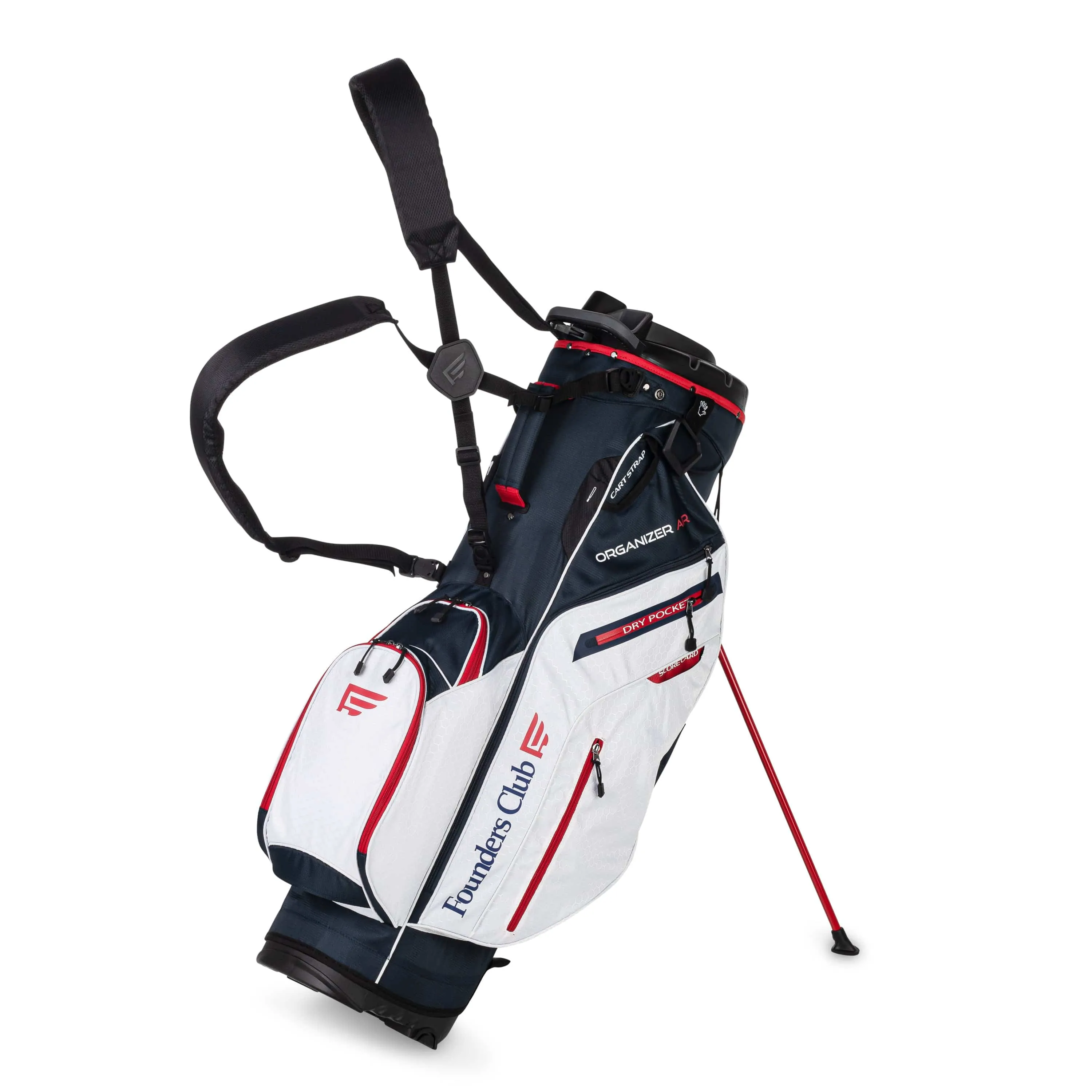 Founders Club 3rd Generation Organizer Men's Golf Stand Bag with 14 Way Organizer Divider Top with Full Length Dividers