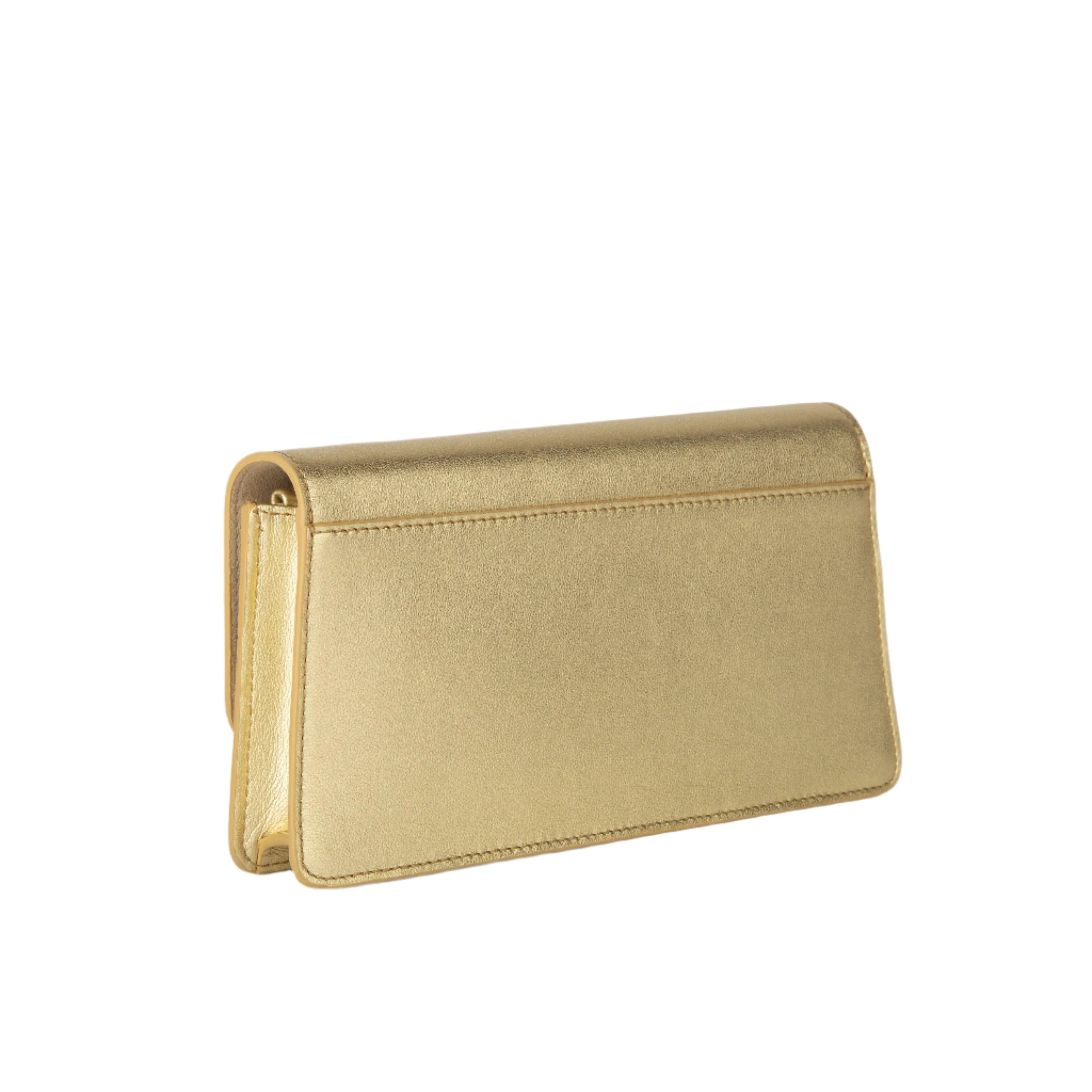 Furla Diamante Mini Shoulder Clutch Bag - Gold