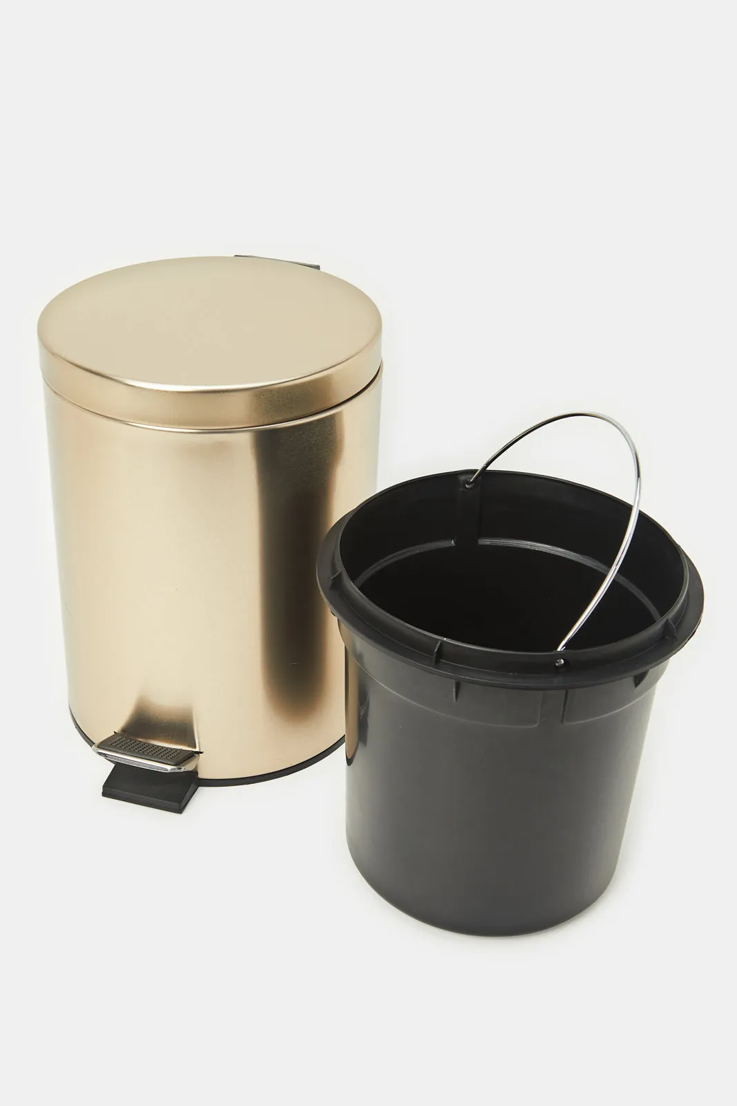 Gold Plain Pedal Bin (5L)