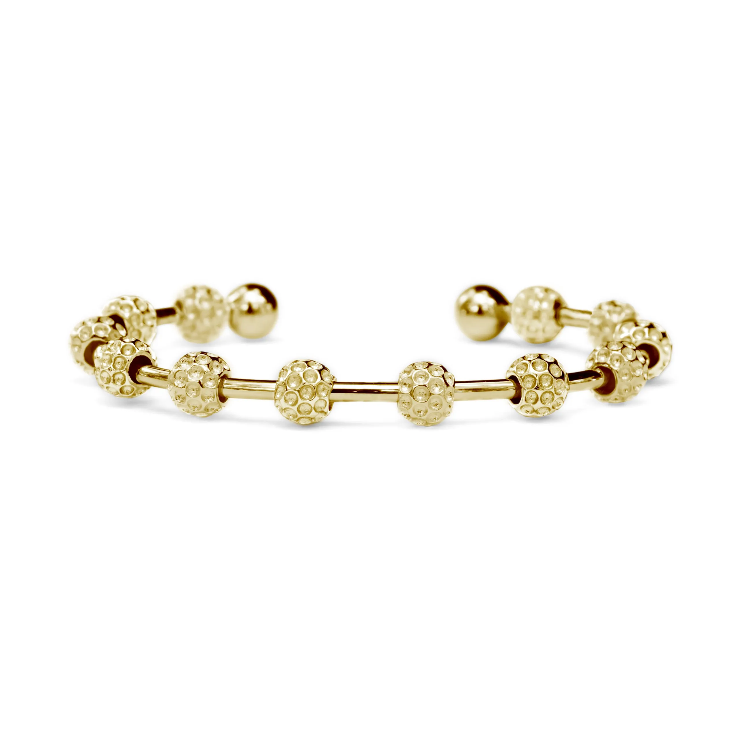 Golf Goddess Gold Golf Ball Bead Stroke Counter Bracelet