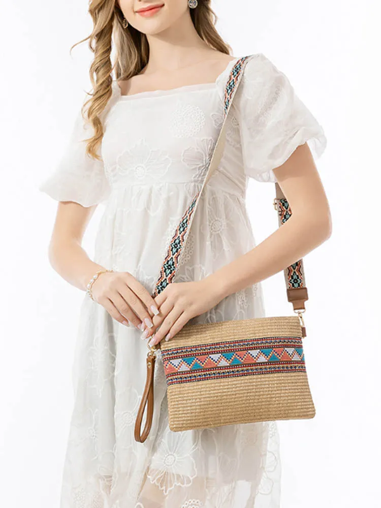 Grass Woven Clutch