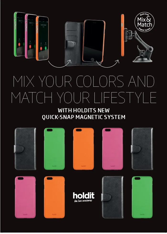 Holdit Phone Case Metal Backside for iPhone 5/5S/5SE