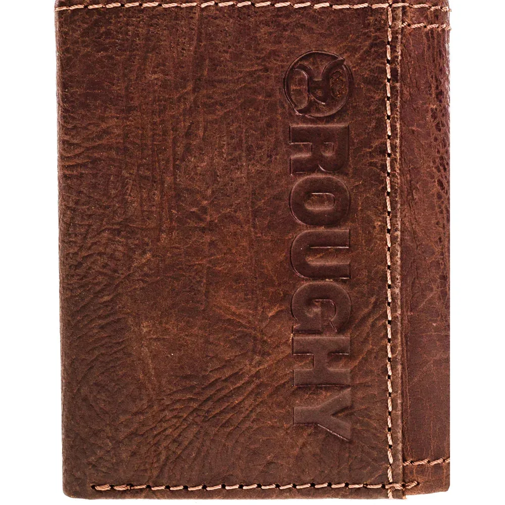 Hooey "Strap" Roughy Aztec Inlay Leather Trifold Wallet