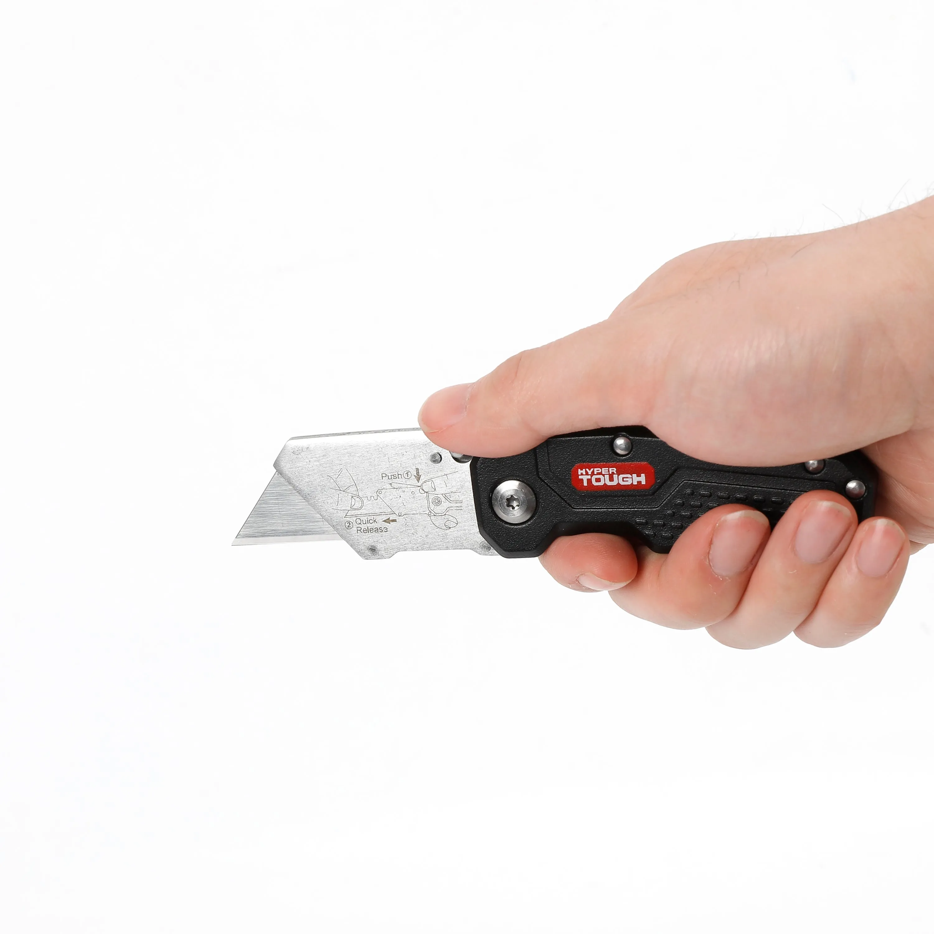 Hyper Tough - Quick-Change Folding Lockback Utility Knife