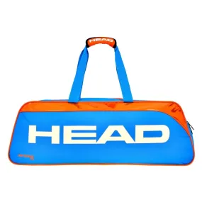 INFERNO 50 Economical Badminton Kit Bag (Compartment: Single | Capacity: 3 Racquets | Colour: Blue/ Orange)