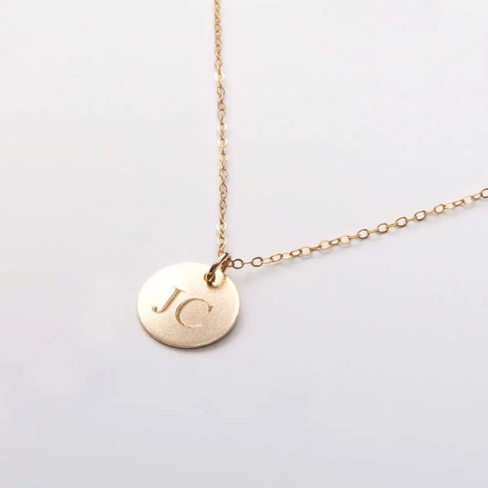 Initial Personalized Engraved Necklace - CG272N_0.5. Starts at