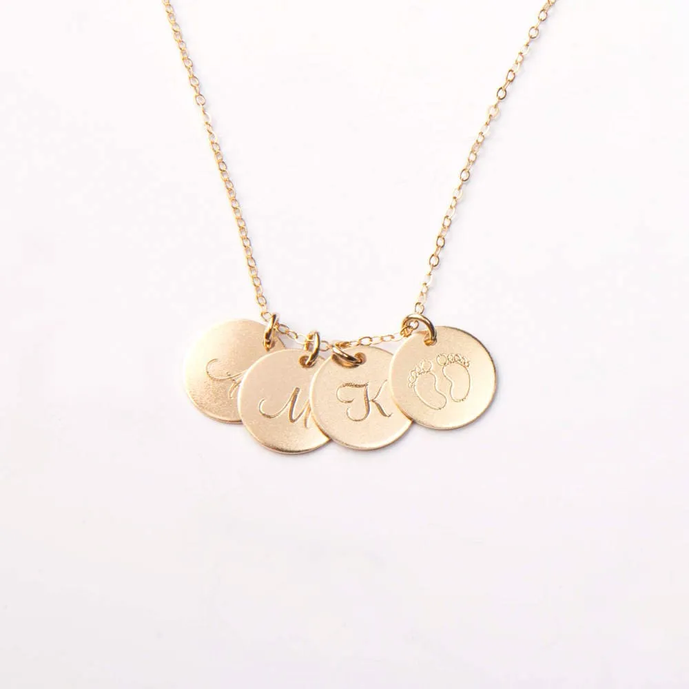 Initial Personalized Engraved Necklace - CG272N_0.5. Starts at