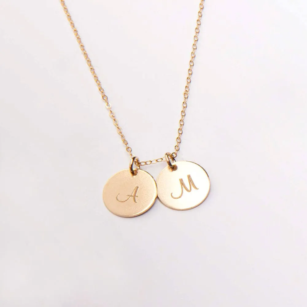 Initial Personalized Engraved Necklace - CG272N_0.5. Starts at