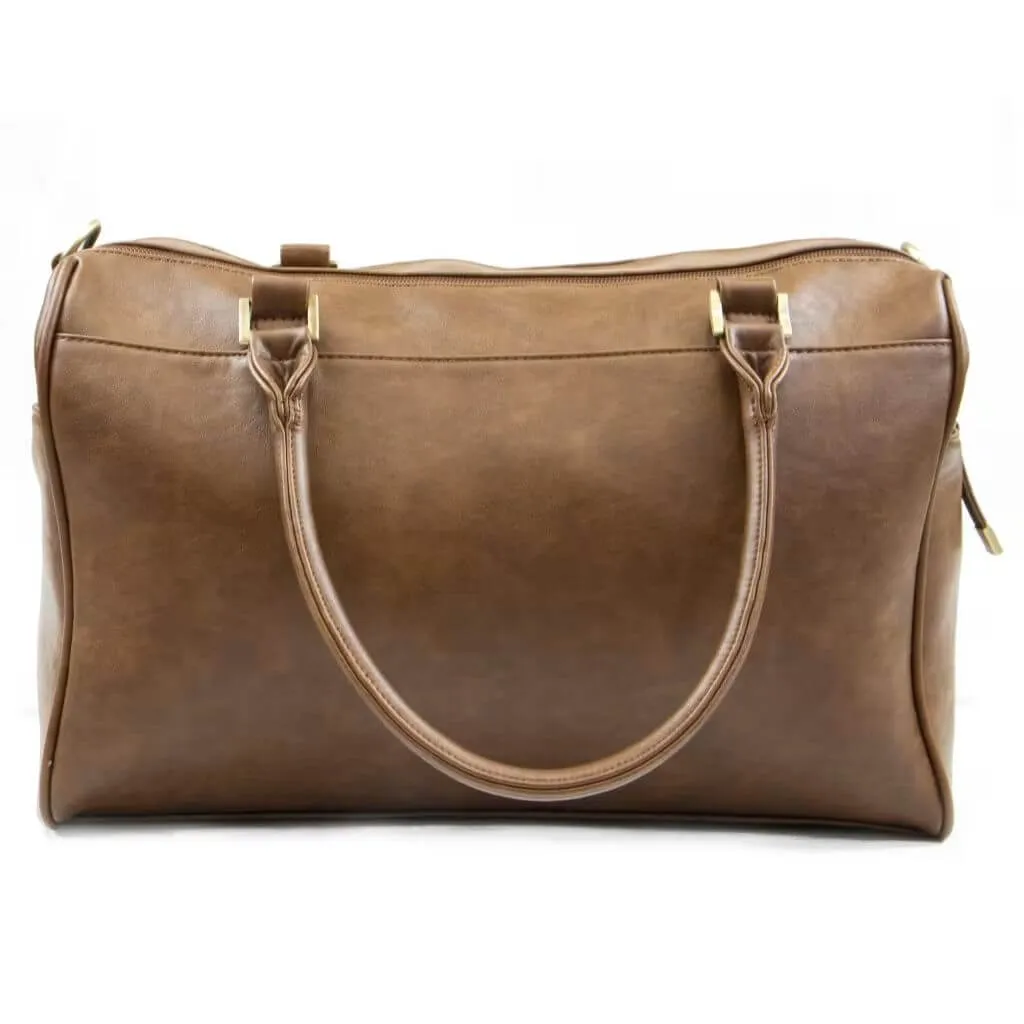 Isoki Double Zip Satchel Changing Bag (Redwood Chestnut)