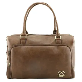 Isoki Double Zip Satchel Changing Bag (Redwood Chestnut)