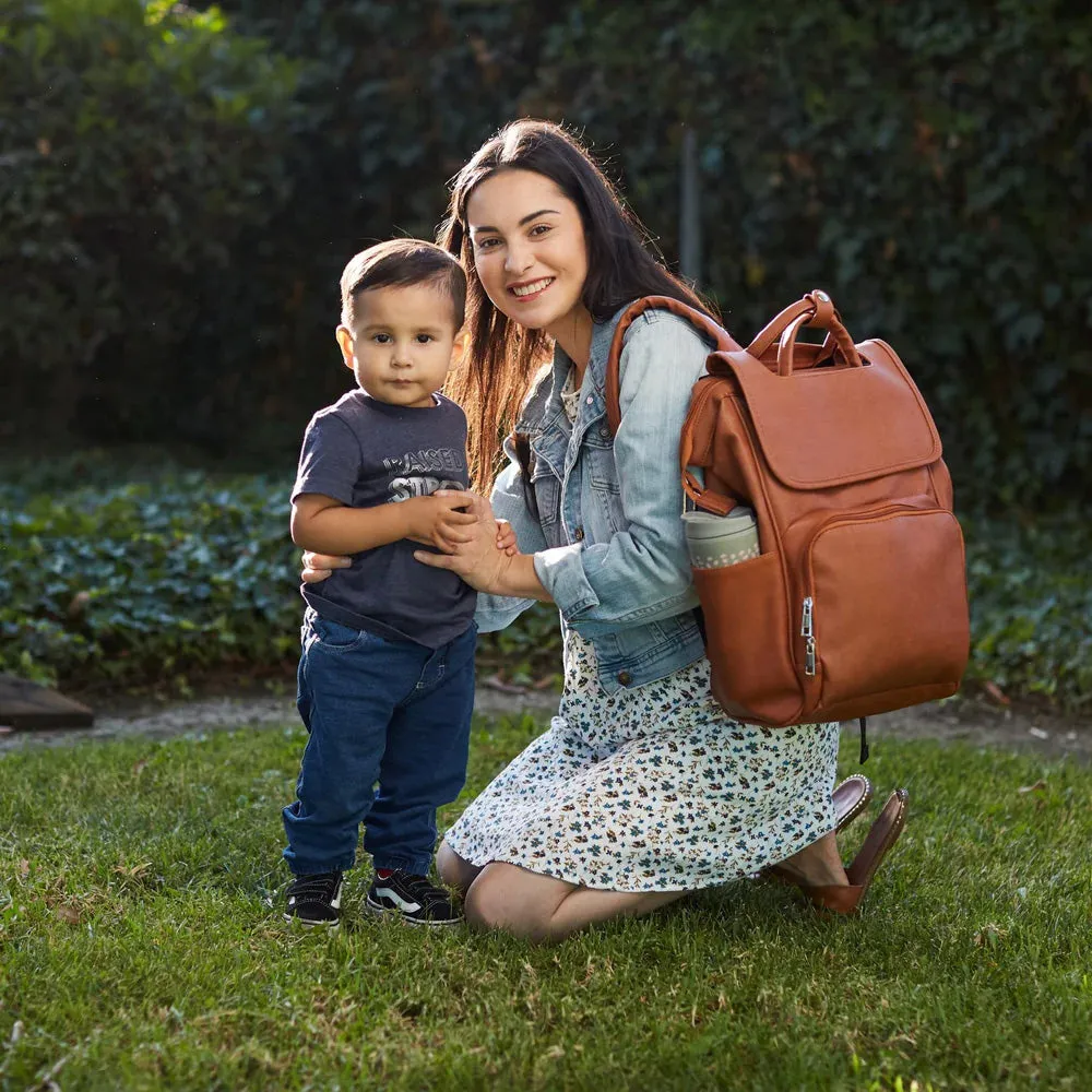 Jeni Vegan Leather Large Size Diaper Backpack