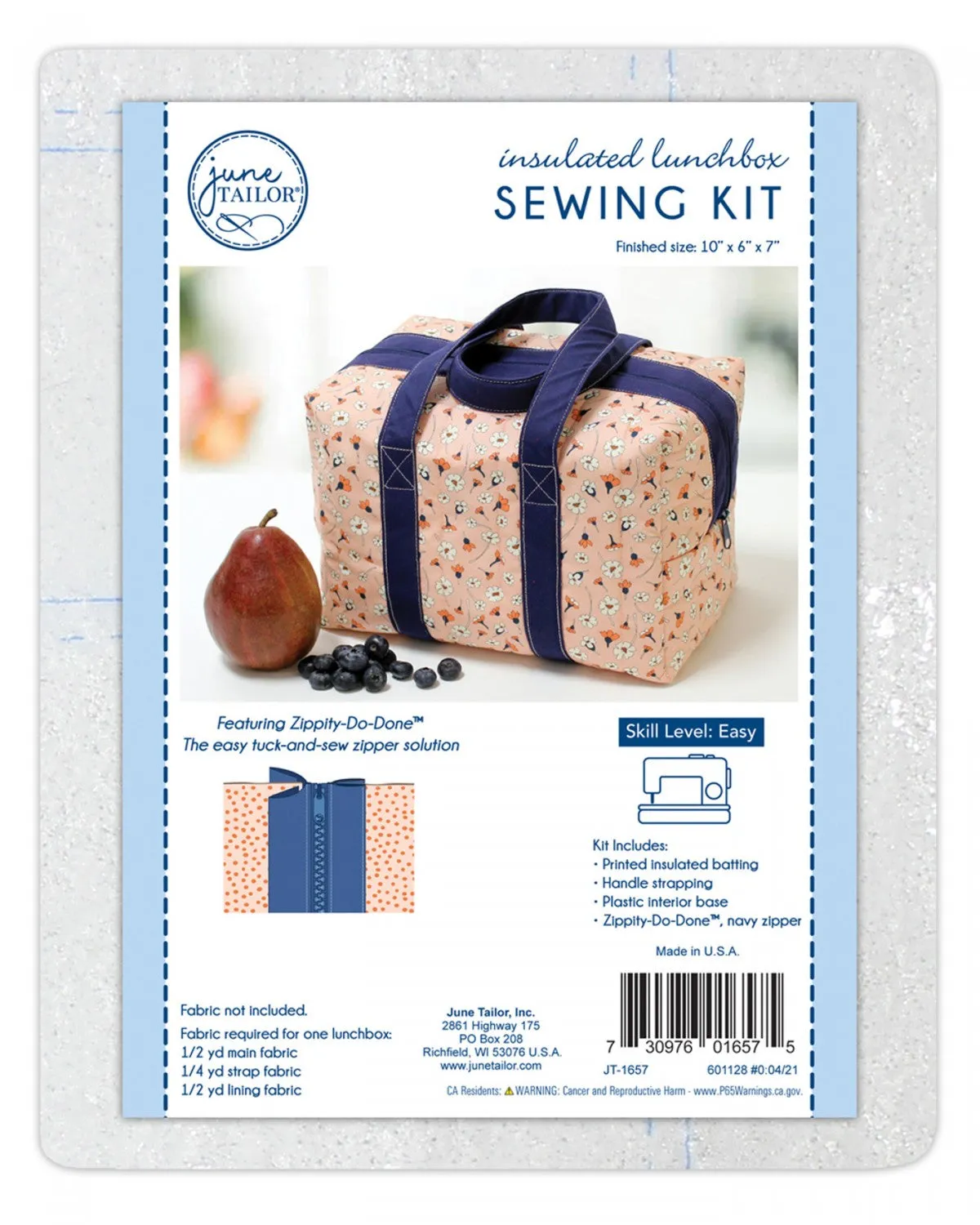 June Tailor-Insulated Lunchbox Sewing Kit