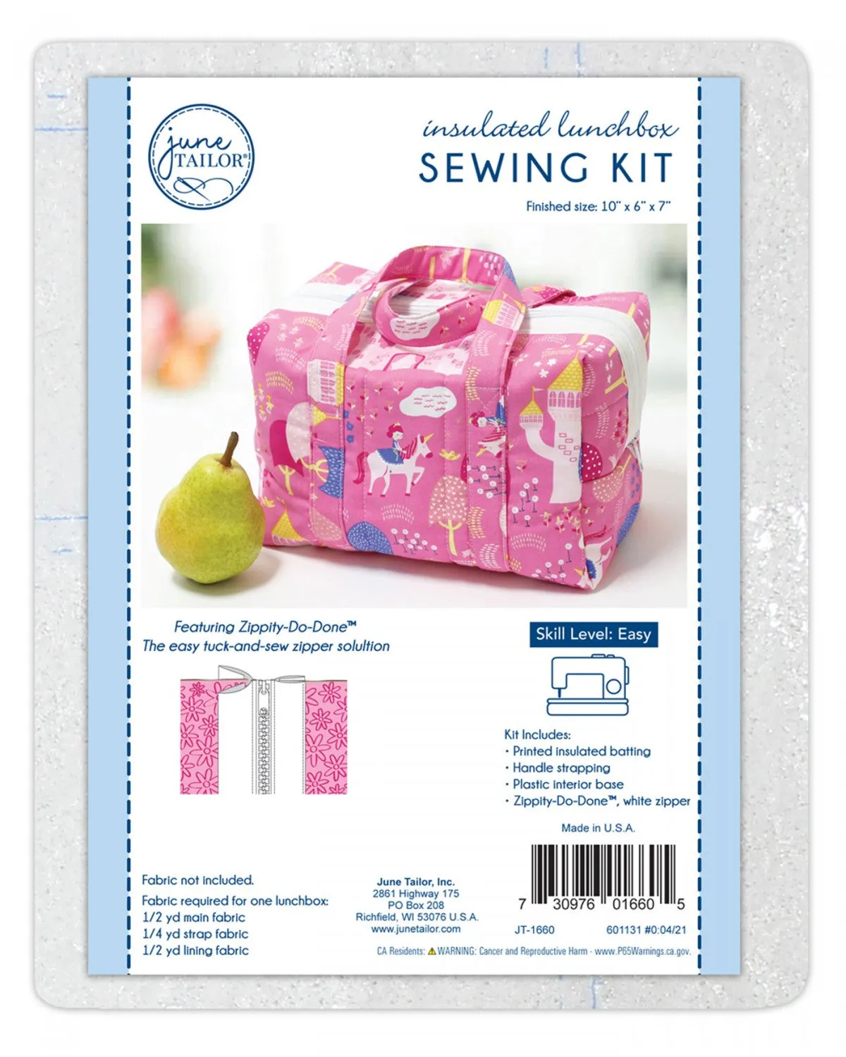 June Tailor-Insulated Lunchbox Sewing Kit