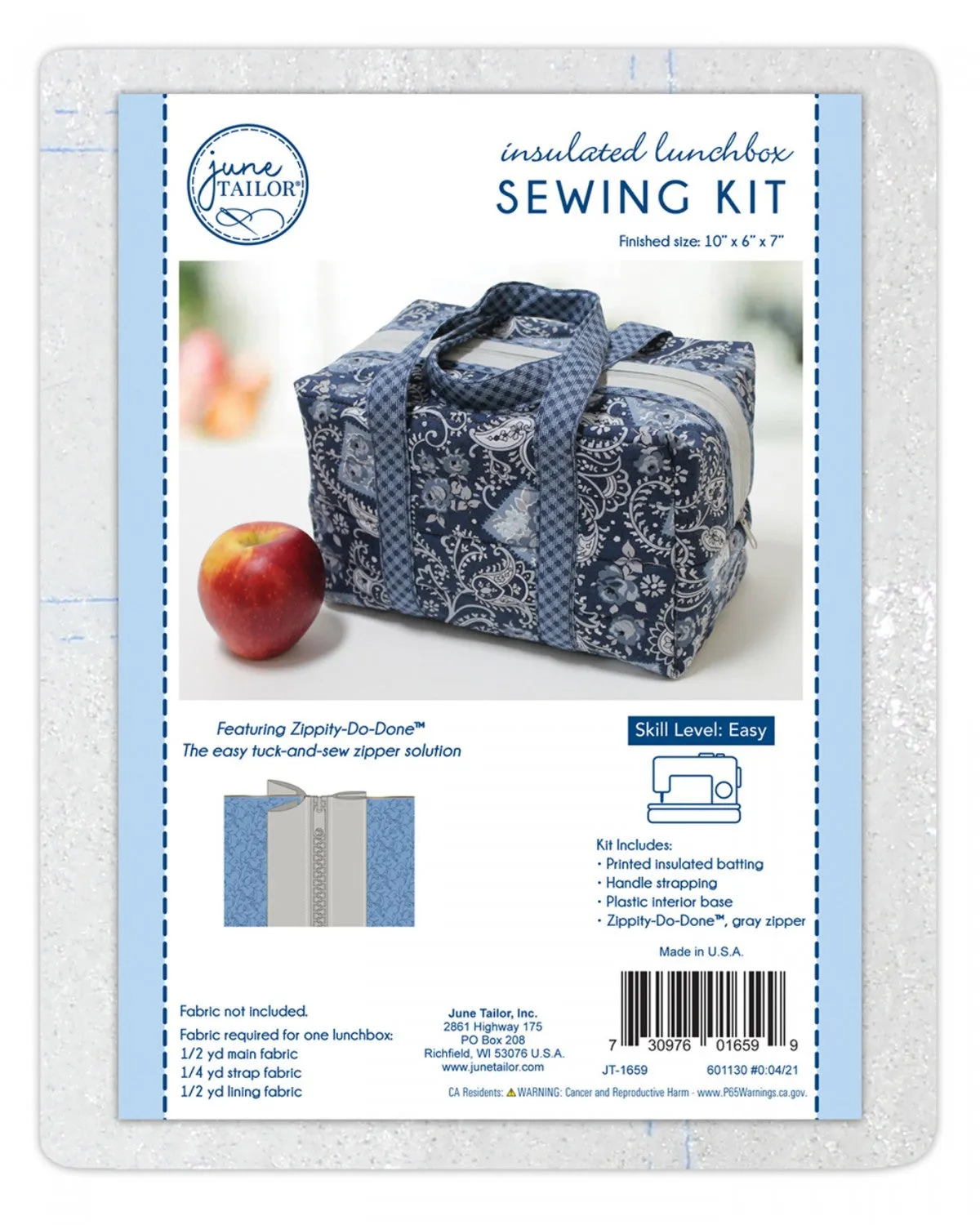 June Tailor-Insulated Lunchbox Sewing Kit