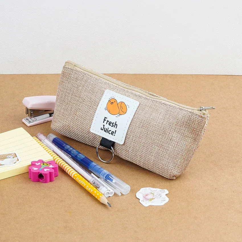 Jute Pencil Case