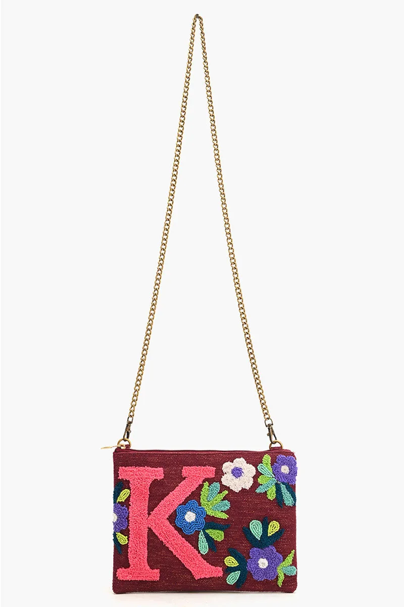 K Floral Crossbody Bag