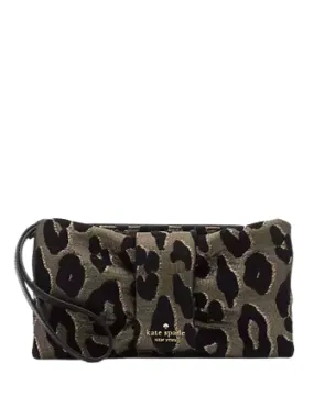 Kate Spade New York Millie Bow Leopard Wristlet