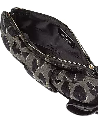 Kate Spade New York Millie Bow Leopard Wristlet