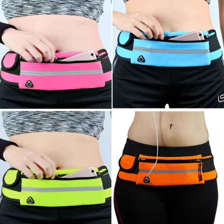 Kettle Pockets Outdoor Sports Mobile Phone Pockets Waist Bag(Sky Blue)