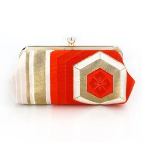 Kikko Hexagon Kimono Clutch Bag | Upcycled from vintage Japanese Obi