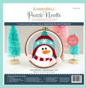 Kimberbell Punch Needle Embroidery Kit - Shivering Snowman