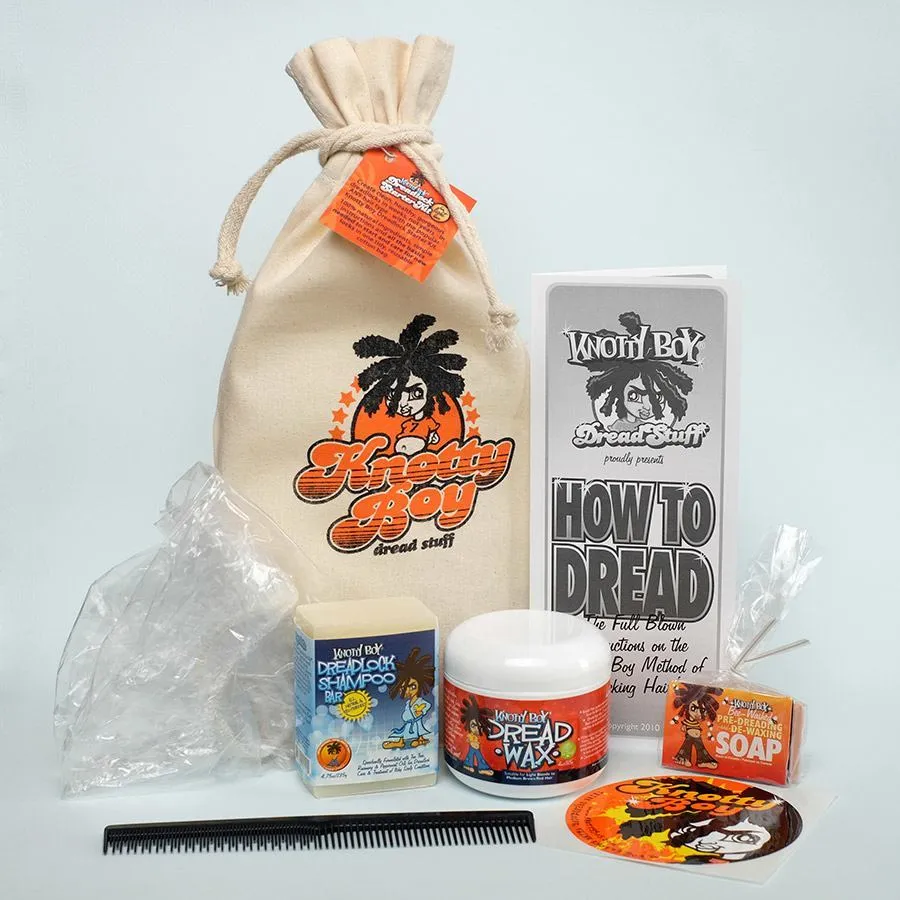 Knotty Boy Dreadlock Starter Kit - Dreadlock Maintenance Kit with Light Wax