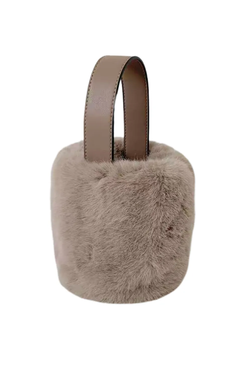 'Kristina' Fur Bucket Bag (11 Colors)