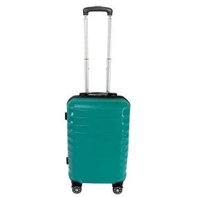 Kuber Industries 20inch Strong & Lightweight Cabin Trolley Bags with 360 Degree Rotating Wheels | Expandable Carry-On Cabin Luggage Suitcase | Bags for Travelling | PP103020OGRN-Sea Green