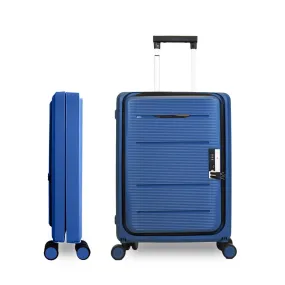 Kuber Industries Luggage Bag | Trolley Bags for Travel | Collapsible Luggage Bag | Travelling Bag | Trolley Bags for Suitcase | Lightweight Luggage Bag | 20 Inch | Pack of 5 | Navy Blue