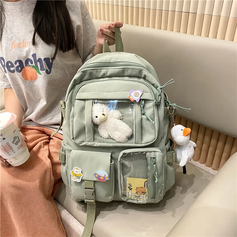 Large Functional Waterproof Kawaii Backpack