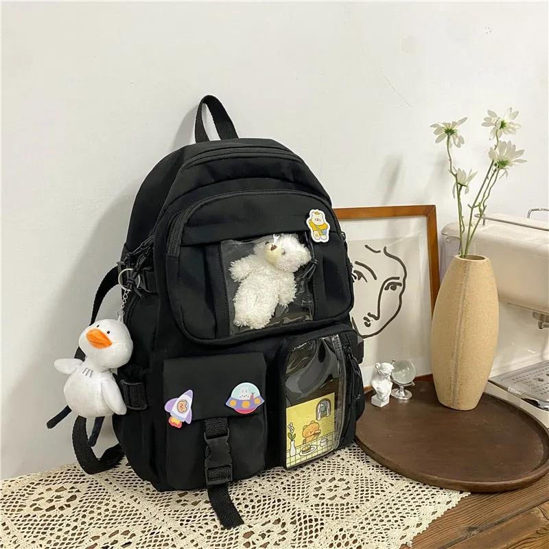 Large Functional Waterproof Kawaii Backpack