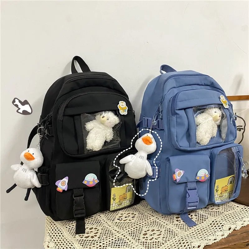 Large Functional Waterproof Kawaii Backpack