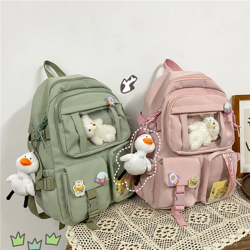 Large Functional Waterproof Kawaii Backpack