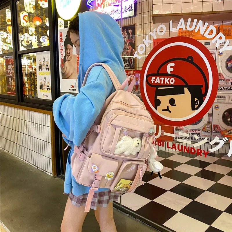 Large Functional Waterproof Kawaii Backpack