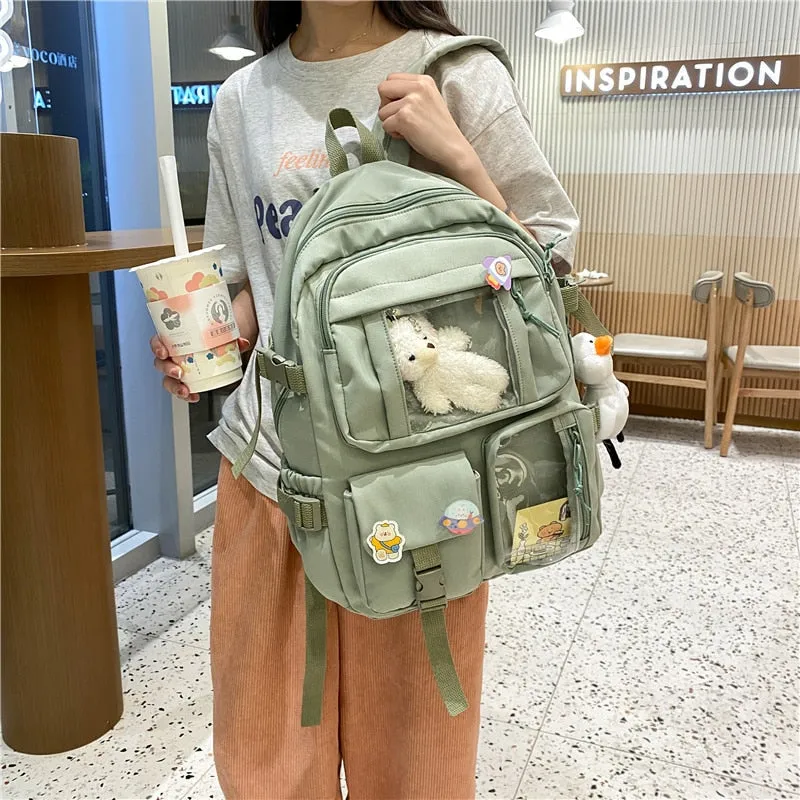 Large Functional Waterproof Kawaii Backpack