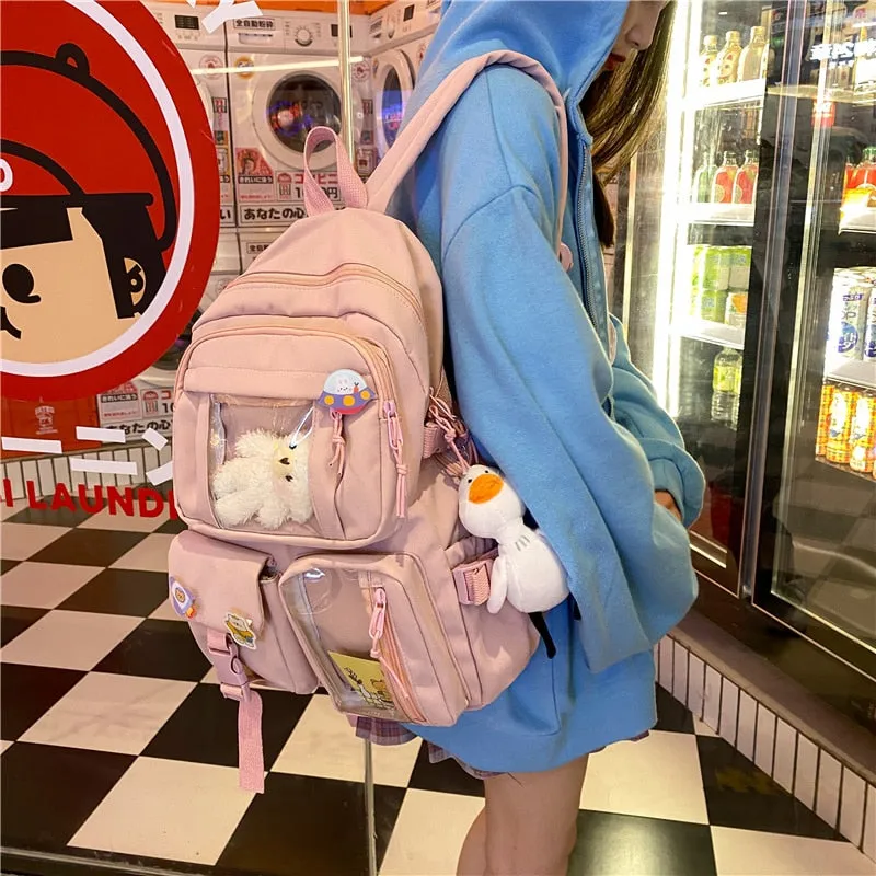 Large Functional Waterproof Kawaii Backpack