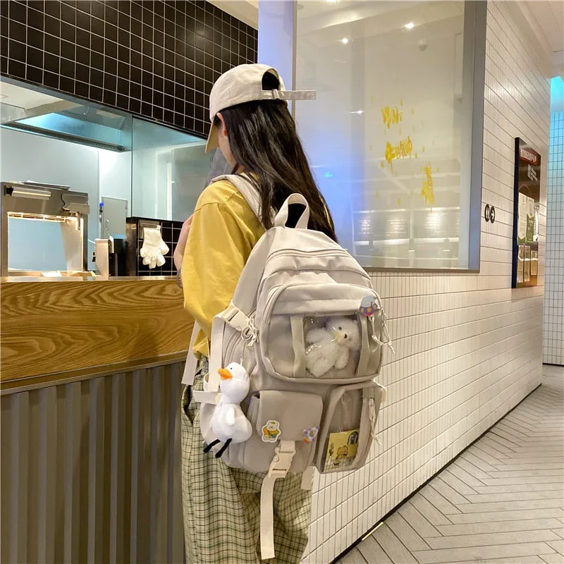 Large Functional Waterproof Kawaii Backpack