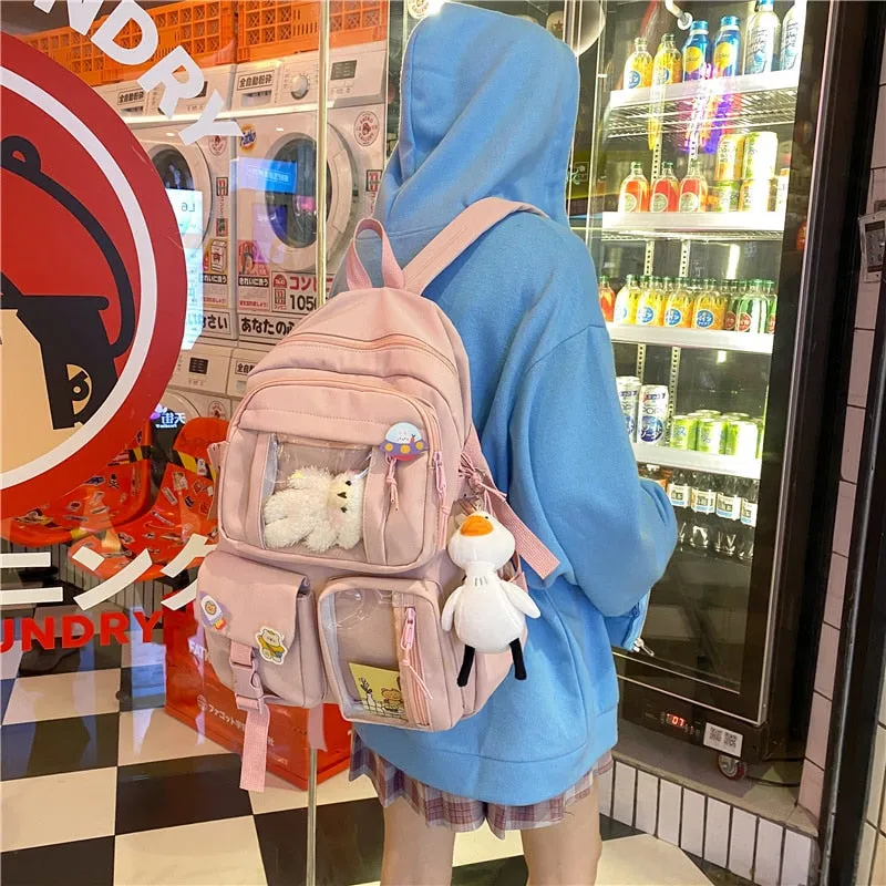 Large Functional Waterproof Kawaii Backpack