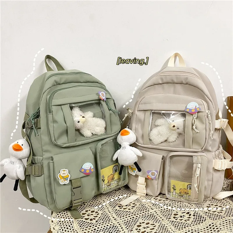 Large Functional Waterproof Kawaii Backpack