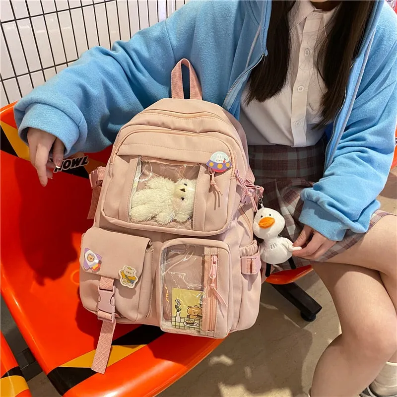 Large Functional Waterproof Kawaii Backpack