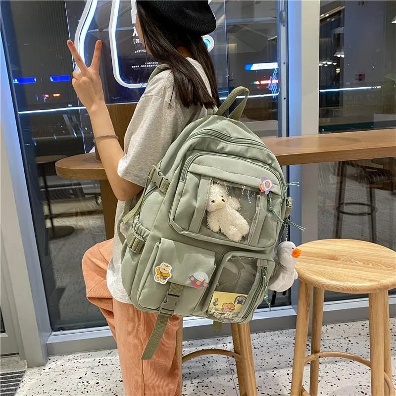 Large Functional Waterproof Kawaii Backpack