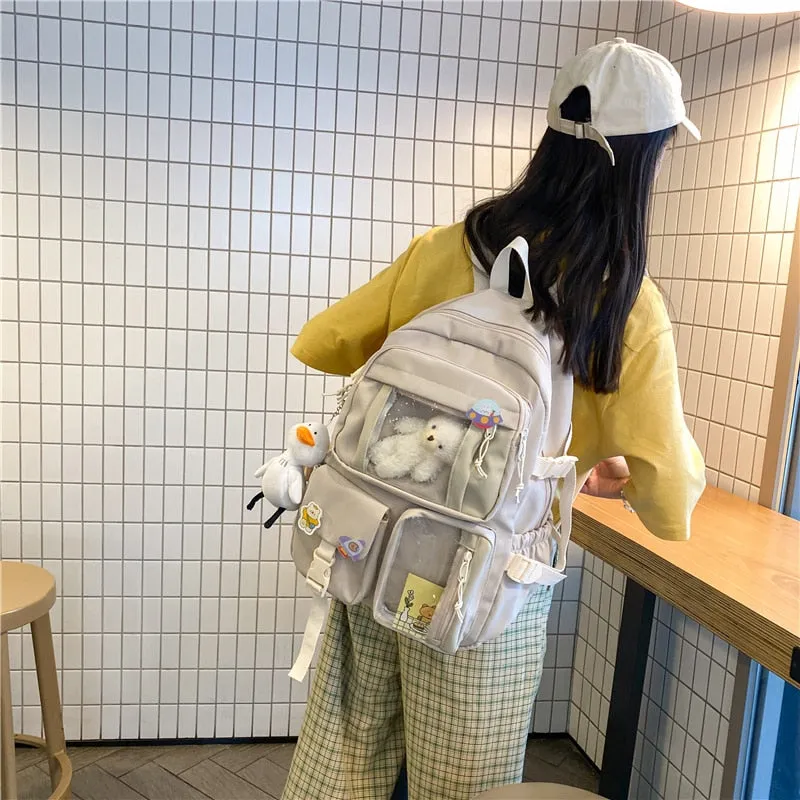 Large Functional Waterproof Kawaii Backpack