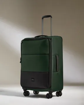 Lightest Medium Suitcase in Antler Green - Soft Stripe