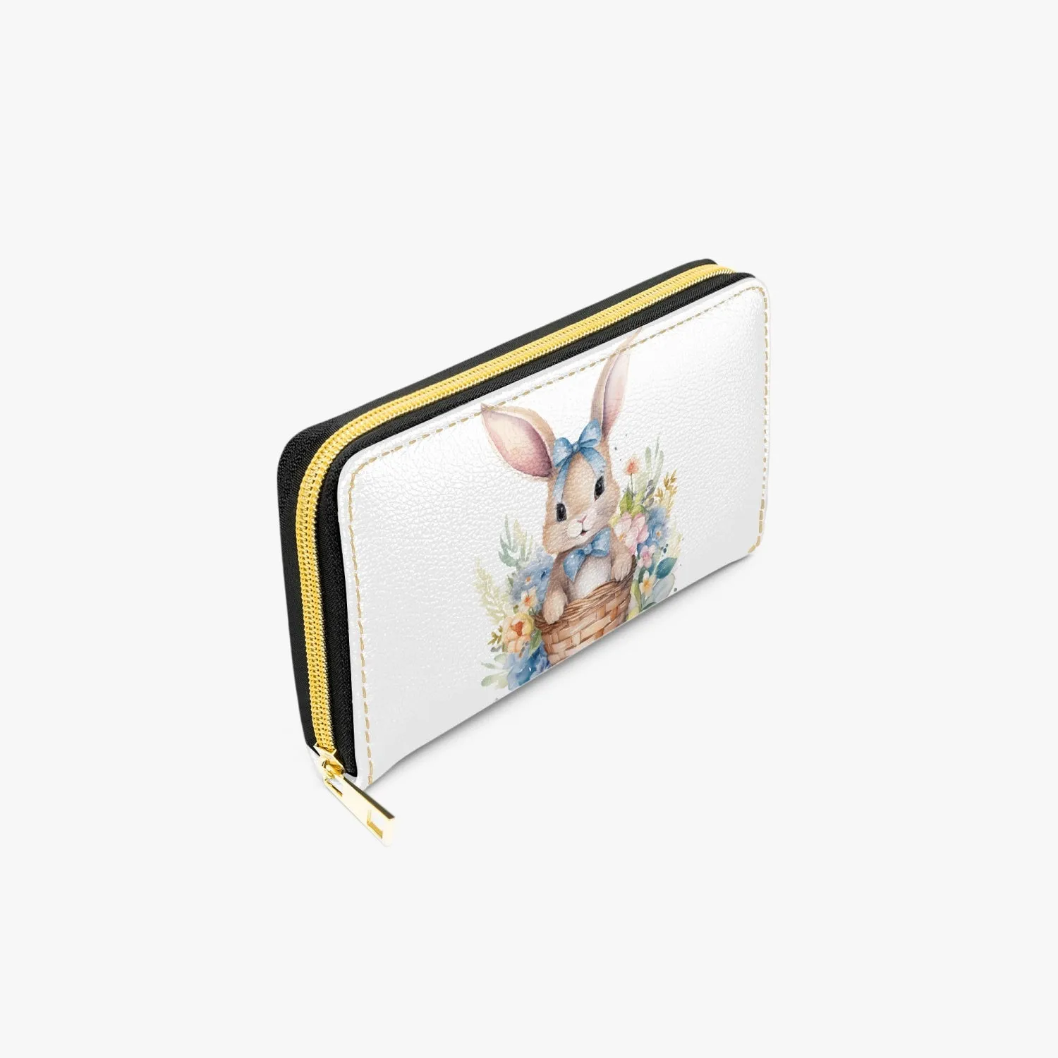 Long Type Zipper Purse, Easter, Rabbit, awd-1347