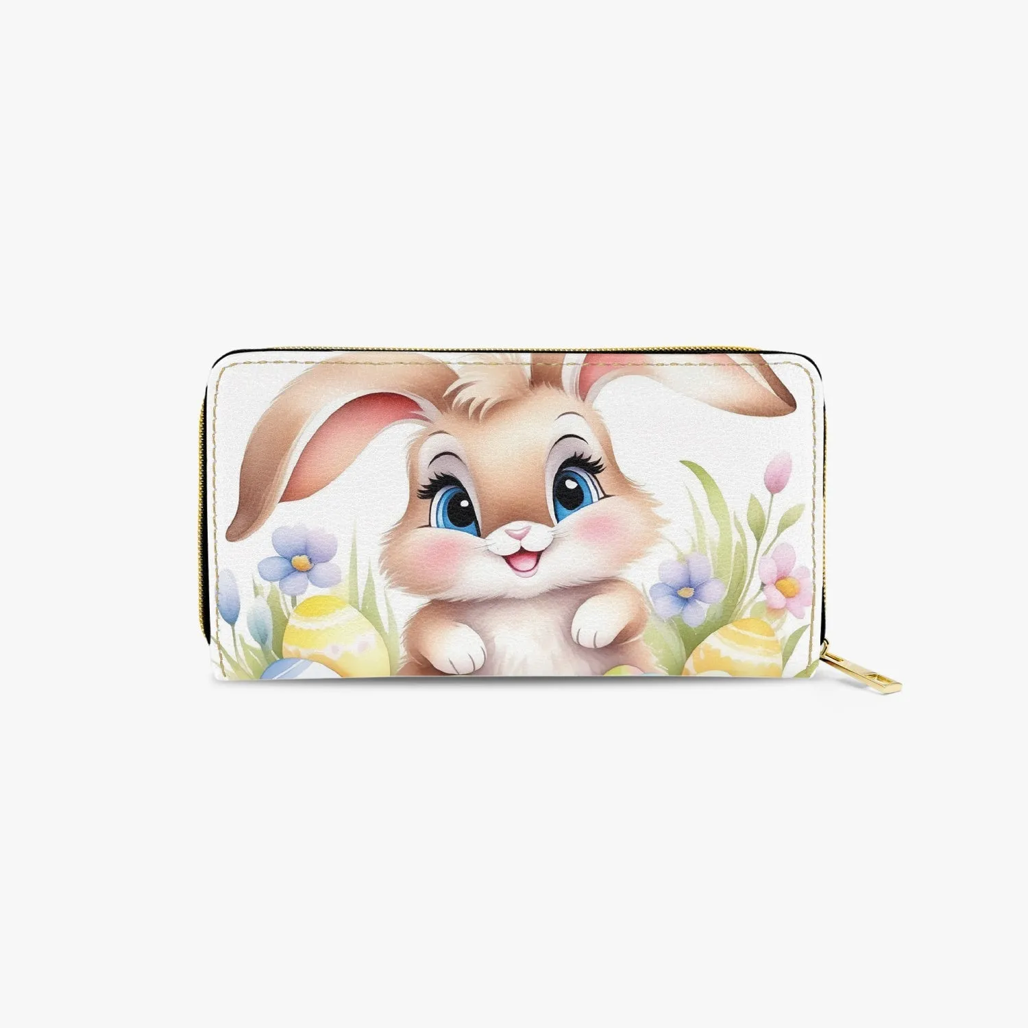 Long Type Zipper Purse, Easter, Rabbit, awd-653