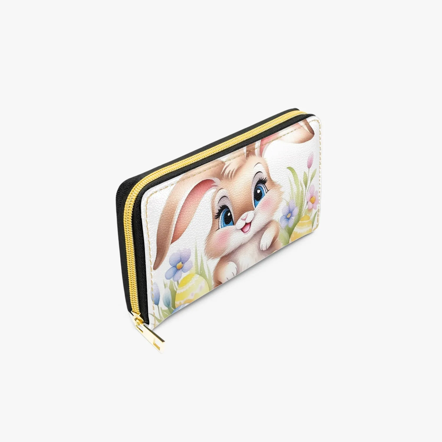 Long Type Zipper Purse, Easter, Rabbit, awd-653