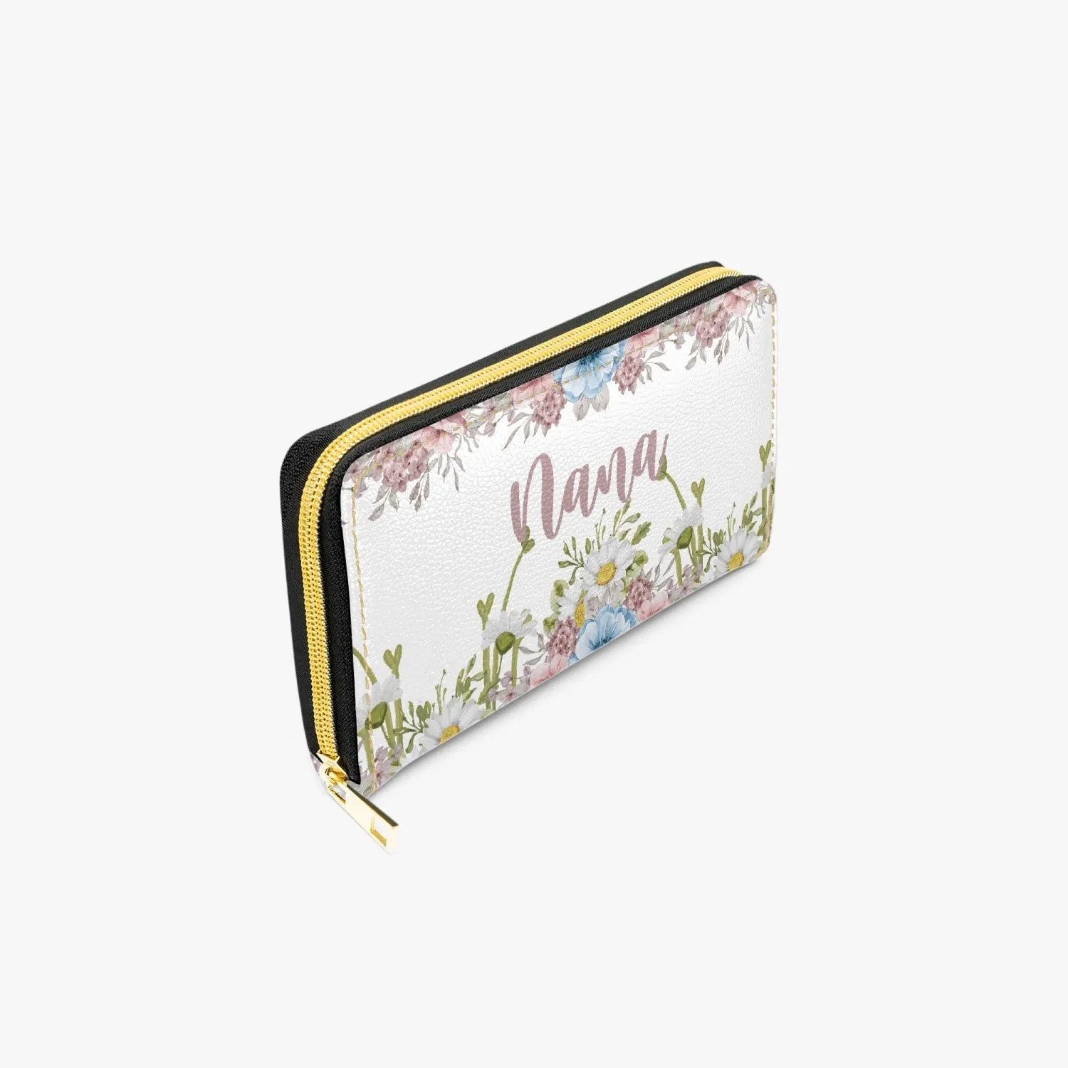 Long Type Zipper Purse, Floral, Nana, awd-1367