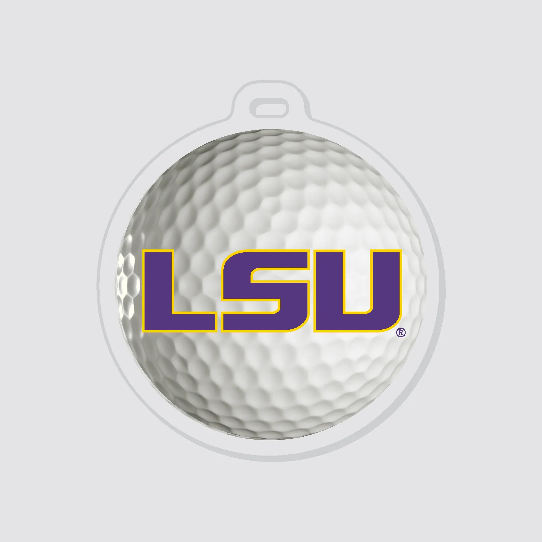 LSU Golf Ball Luggage Tag