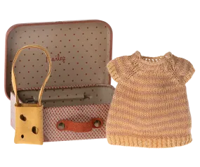 Maileg Miniature Mouse Knitted Dress & Bag in Suitcase – Big Sister