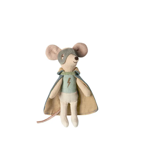 Maileg Mouse - Super Hero in Metal Suitcase